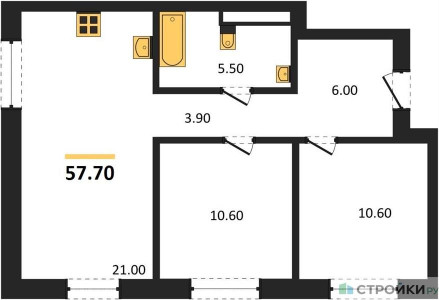 Планировка квартиры, ID 453118