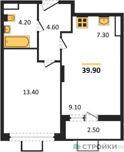 Планировка квартиры, ID 104696