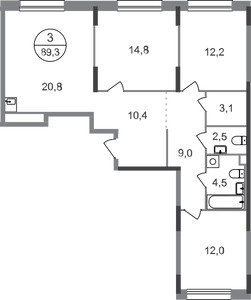 Планировка квартиры, ID 461932