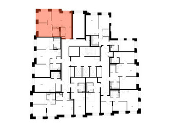 Планировка двухкомнатной(квартира) площадью 53.1 квадратных метров в ЖК “ЖК Онежский вал”