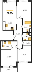Планировка квартиры, ID 115984