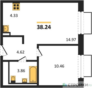 Планировка квартиры, ID 278962