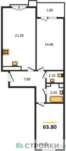 Планировка квартиры, ID 542723