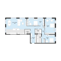 Планировка трехкомнатной(квартира) площадью 171.5 квадратных метров в “Клубный квартал Садовническая 69”