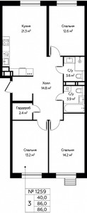 Планировка квартиры, ID 199027