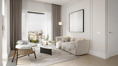 Планировка студии(квартира) площадью 21.5 квадратных метров в ЖК “ЖК Левел Бауманская”