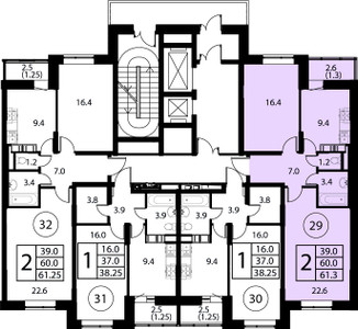Планировка квартиры, ID 553265
