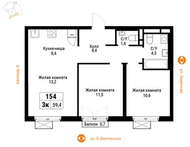 Планировка квартиры, ID 190433