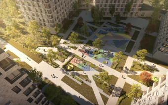 Придомовая территория ЖК "Волоколамское 24"