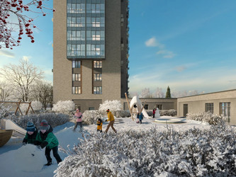 Планировка однокомнатной(квартира) площадью 28.8 квадратных метров в ЖК “ЖК Вяземы Парк”