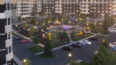 фото территории в ночное время