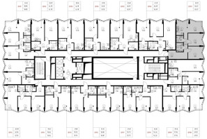 Планировка двухкомнатной(квартира) площадью 62.5 квадратных метров в “Дом премиум-класса МИРА”
