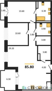 Планировка квартиры, ID 414977