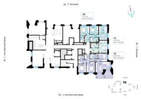 Планировка студии(квартира) площадью 32.02 квадратных метров в “СберСити в Рублево-Архангельском”