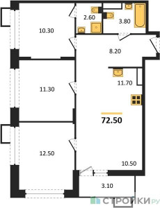 Планировка квартиры, ID 141778