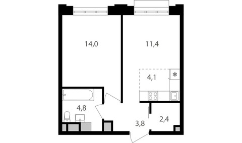 Планировка квартиры, ID 454552