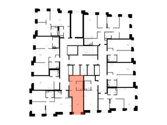 Планировка студии(квартира) площадью 30.8 квадратных метров в ЖК “ЖК Онежский вал”