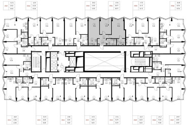 Планировка двухкомнатной(квартира) площадью 68.8 квадратных метров в ЖК “Дом премиум-класса МИРА”