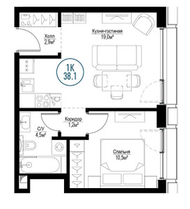 Планировка квартиры, ID 355518