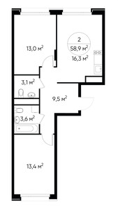 Планировка квартиры, ID 471758