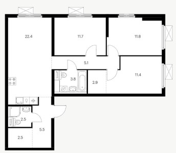 Планировка квартиры, ID 297851
