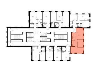 Планировка двухкомнатной(квартира) площадью 54.6 квадратных метров в ЖК “ЖК 2-й Иртышский”
