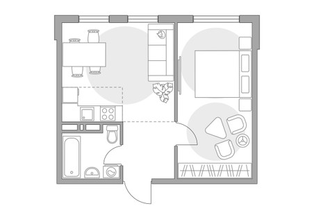 Планировка квартиры, ID 548706