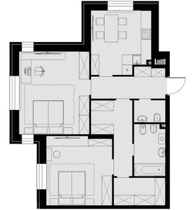 Планировка квартиры, ID 221365