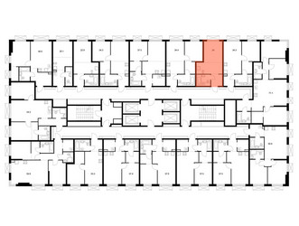 Планировка студии(квартира) площадью 24 квадратных метров в ЖК “ЖК 2-й Иртышский”