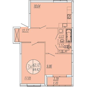 Планировка квартиры, ID 432395