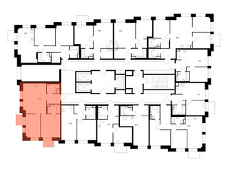 Планировка двухкомнатной(квартира) площадью 62.7 квадратных метров в ЖК “ЖК Онежский вал”