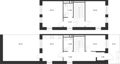Планировка трехкомнатной(квартира) площадью 129.7 квадратных метров в ЖК “ЖК Талисман на Рокоссовского”