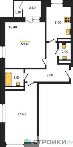 Планировка квартиры, ID 406105
