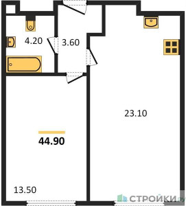 Планировка квартиры, ID 127247