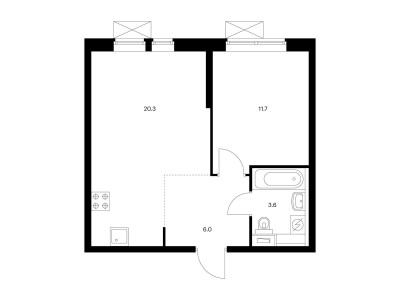 Планировка квартиры, ID 227668