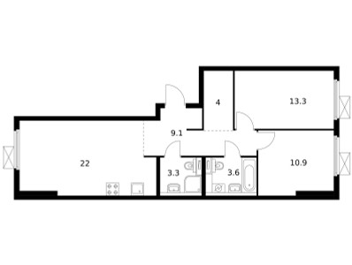 Планировка квартиры, ID 242062