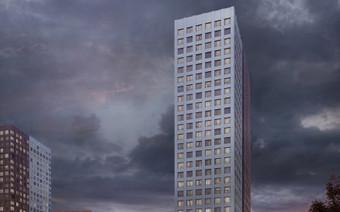 Один из корпусов ЖК «Береговой»