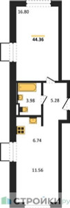 Планировка квартиры, ID 402406