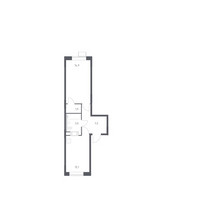 Планировка однокомнатной(квартира) площадью 40.3 квадратных метров в “ЖК Цветочные Поляны”