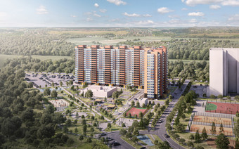 Общий вид ЖК "Оптима"