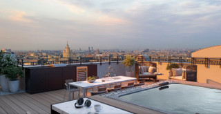 Вид с террасы из Клубного дома "Чистые пруды"