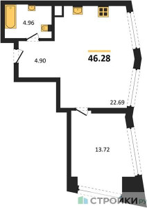 Планировка квартиры, ID 544157
