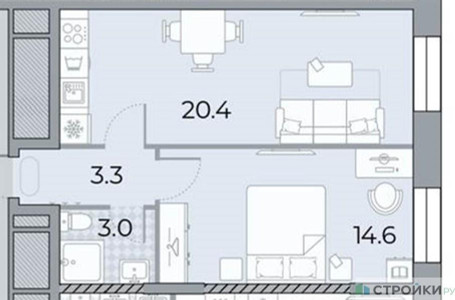 Планировка квартиры, ID 290978