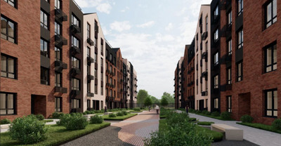 Планировка однокомнатной(квартира) площадью 33.6 квадратных метров в ЖК “Апрелевка Клаб”