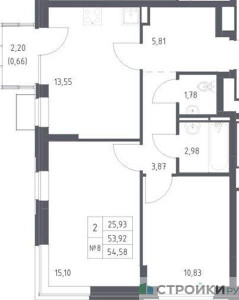 Планировка квартиры, ID 280588