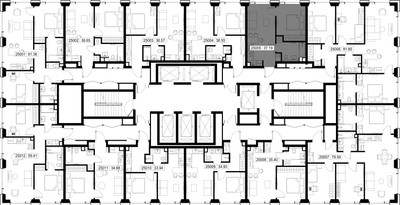 Планировка однокомнатной(квартира) площадью 37.2 квадратных метров в ЖК “ЖК SET (Сет)”