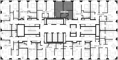 Планировка однокомнатной(квартира) площадью 37 квадратных метров в ЖК “ЖК SET (Сет)”
