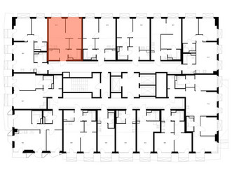 Планировка однокомнатной(квартира) площадью 37.6 квадратных метров в ЖК “ЖК 2-й Иртышский”