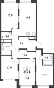 Планировка квартиры, ID 559710