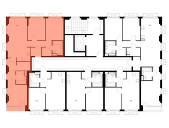 Планировка трехкомнатной(квартира) площадью 79.9 квадратных метров в ЖК “ЖК 2-й Иртышский”